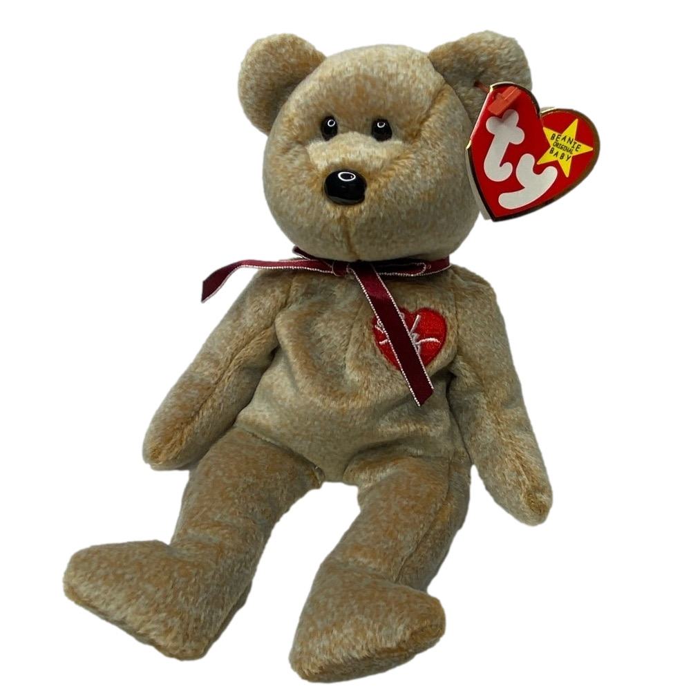 TY Beanie Babies 1999 Signature Bear - Original 1990s plush teddy bear 4228